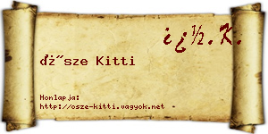 Ősze Kitti névjegykártya